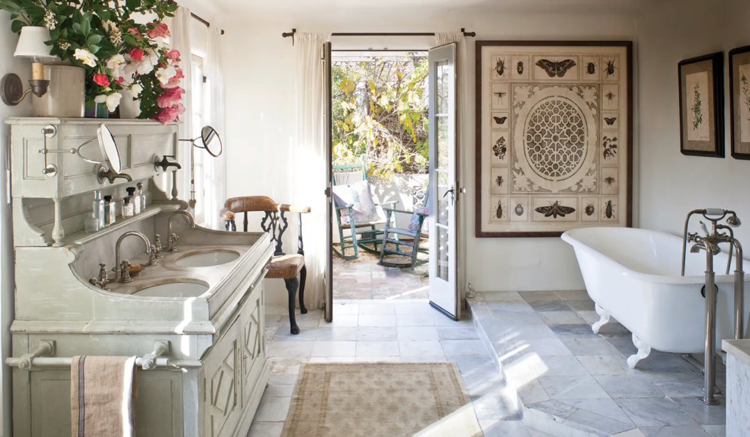 a cozy bathroom design