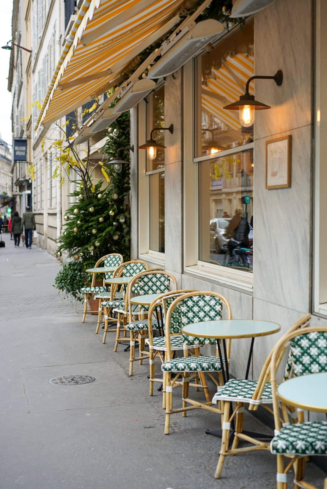 a restaurant with beautiful dining chairs