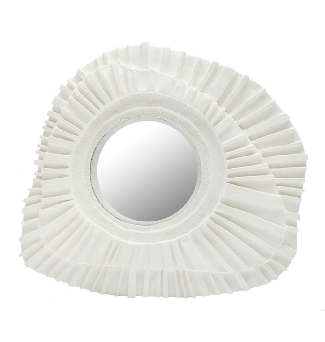 Classic french plaster sunburst mirror