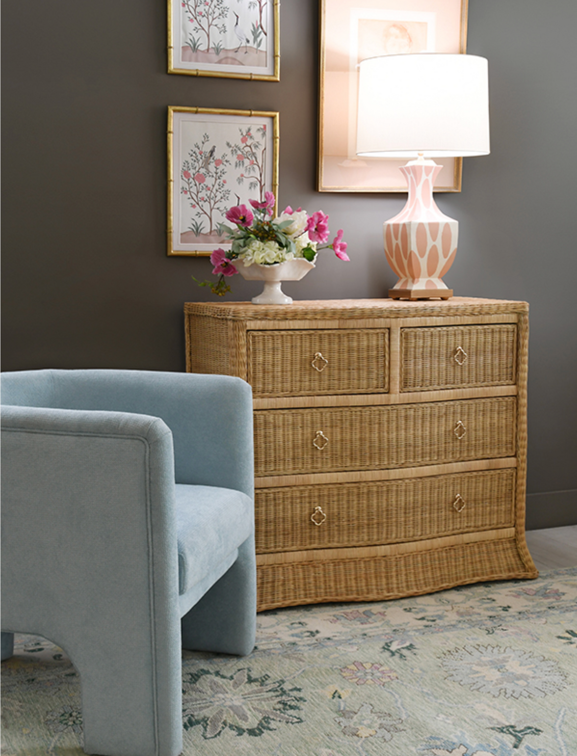 Celine Rattan Chest of Drawers — Julie & Ev
