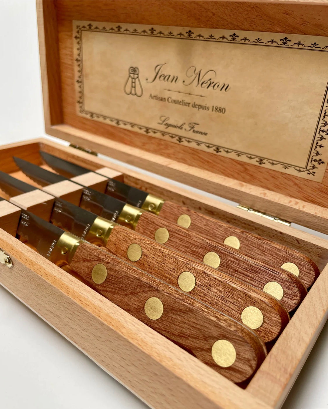 La Fourmi Laiton Steak Knives in Presentation Box 4 Pieces — Julie & Ev