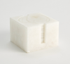 alabaster coasters inside the holder