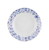 Blue and white Ikat design dinner plate