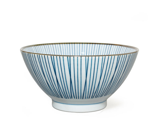 Japanese Ceramic Bowl MIYA Blue and White