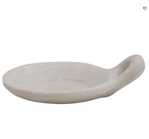 Marble dish with handle