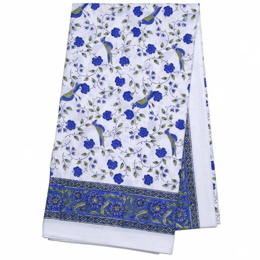 Blue and white Indian Tablecloth
