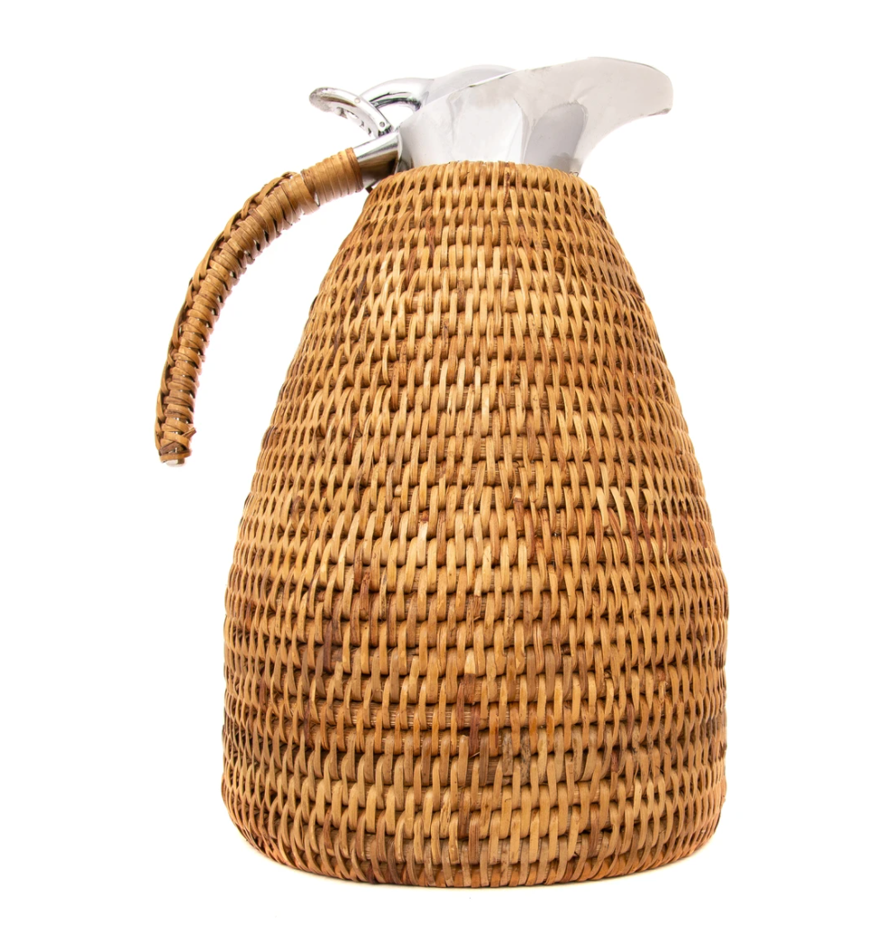 RATTAN THERMOS CARAFE